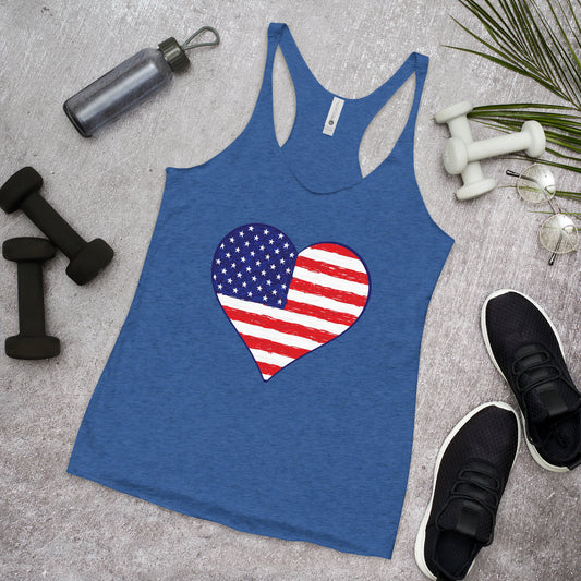 Heart America Racerback Tank